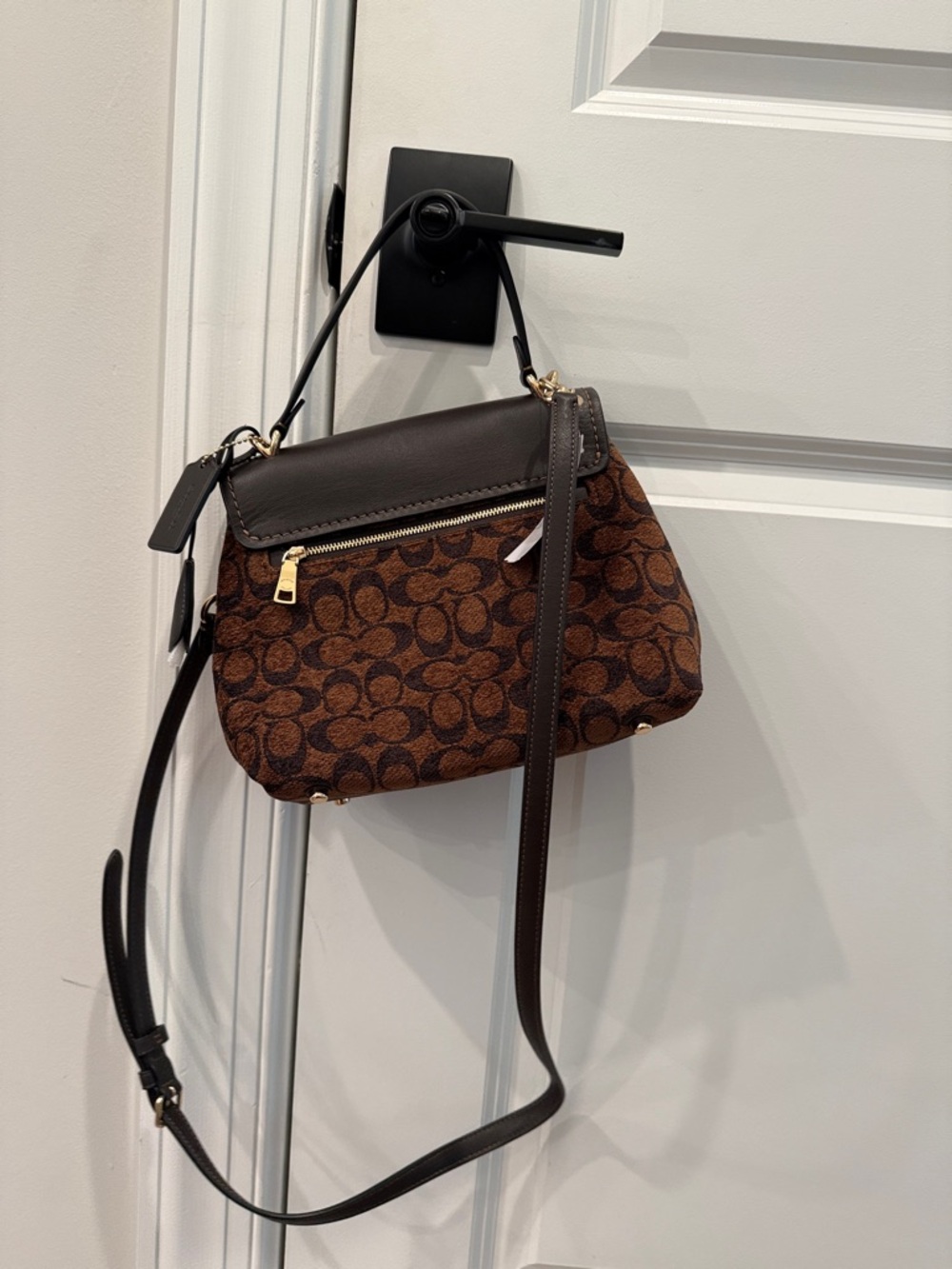 Coach Brown Emory Top Handle Bag - Picture 3 of 5